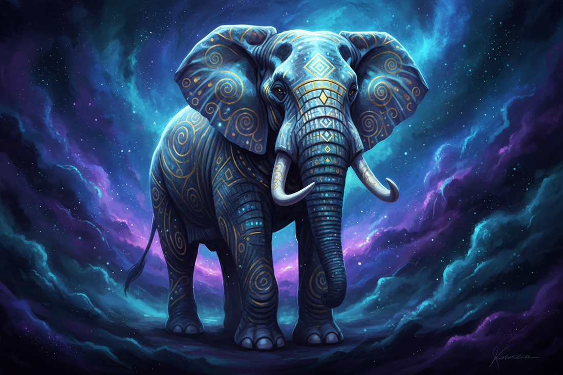Elephant Print: A Timeless Wall Art for Your Living Room