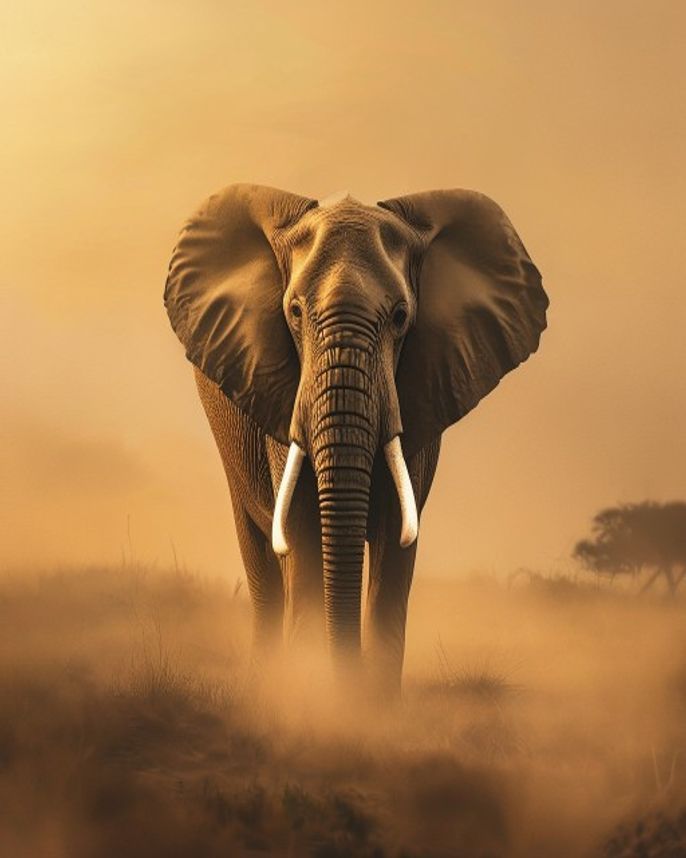 Elephant wall art