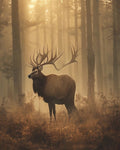 Elk Wall Art Print