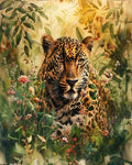 Golden Hour Leopard Wall Art