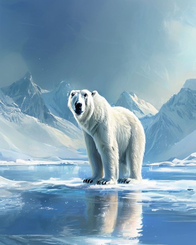 Polar bear fine art print