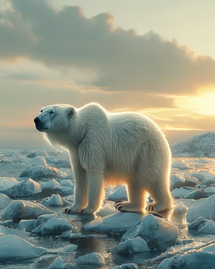 Northern Majesty Polar Bear Print