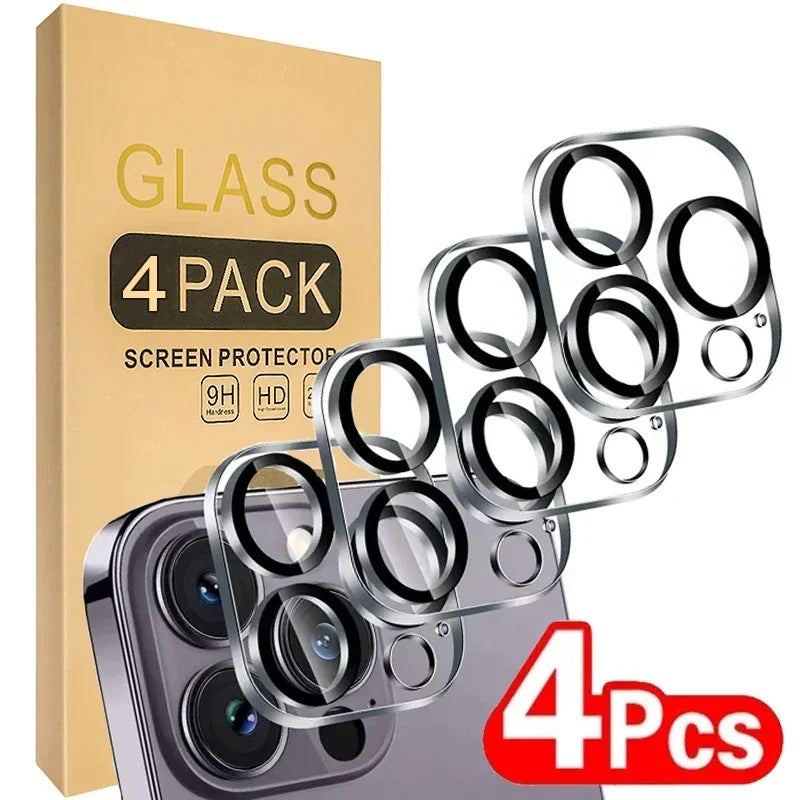White iPhone 13 Mini Tempered Glass Camera Protector