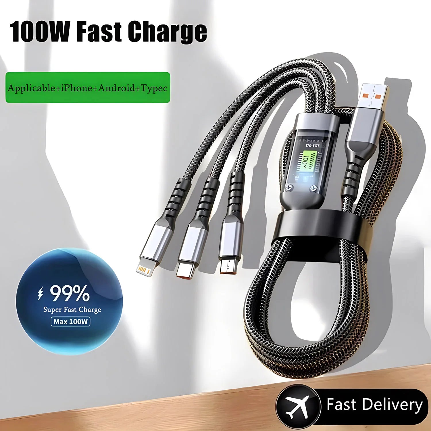 FastCharge 3-in-1 Cable
