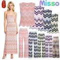 Hollow Chevron Knit Maxi Dress